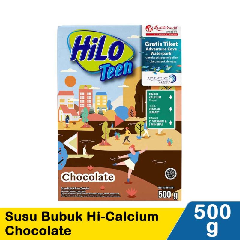 Hilo Teen Susu Bubuk Hi-Calcium Coklat 500g