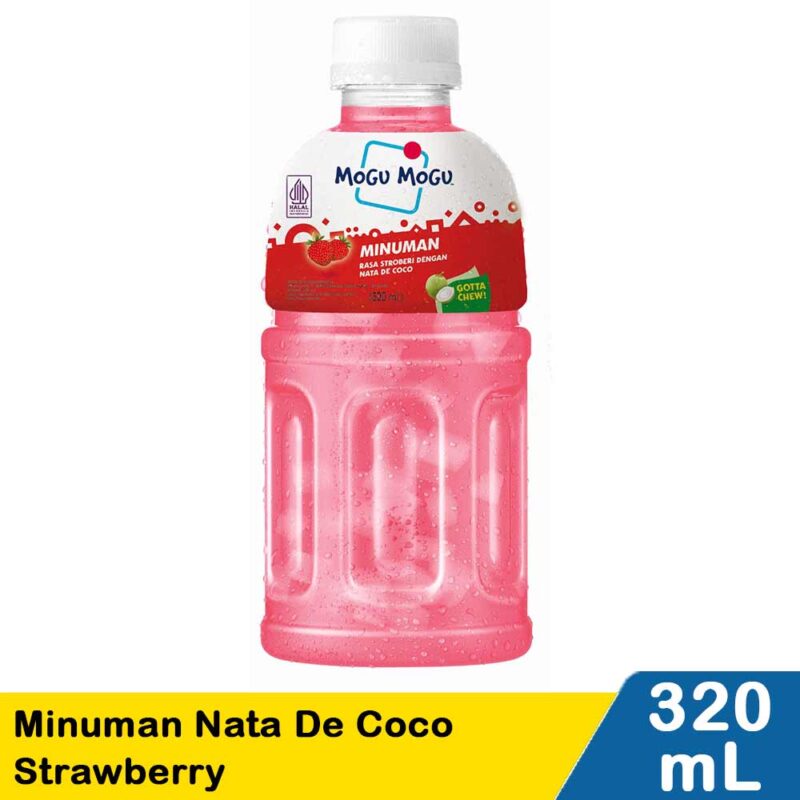 Mogu-Mogu Minuman Nata de Coco Strawberry 320ml