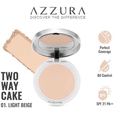 Azzura Two Way Cake 01 Light Beige 12g