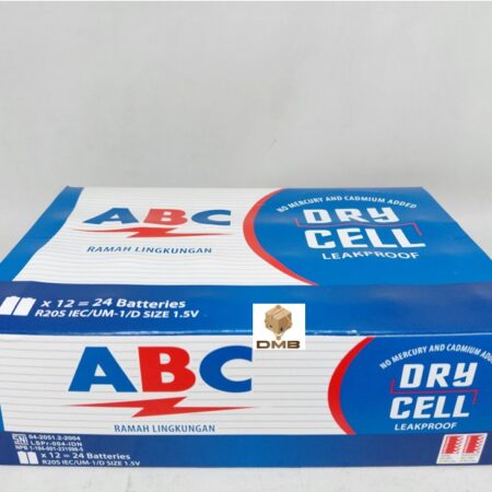 Abc Batu Batre Biru Besar R20 [1pak=12batrei]